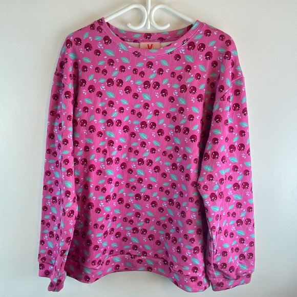 Little Victories Dark Cherry Pink Crewneck Unisex Size M - Picture 4 of 8